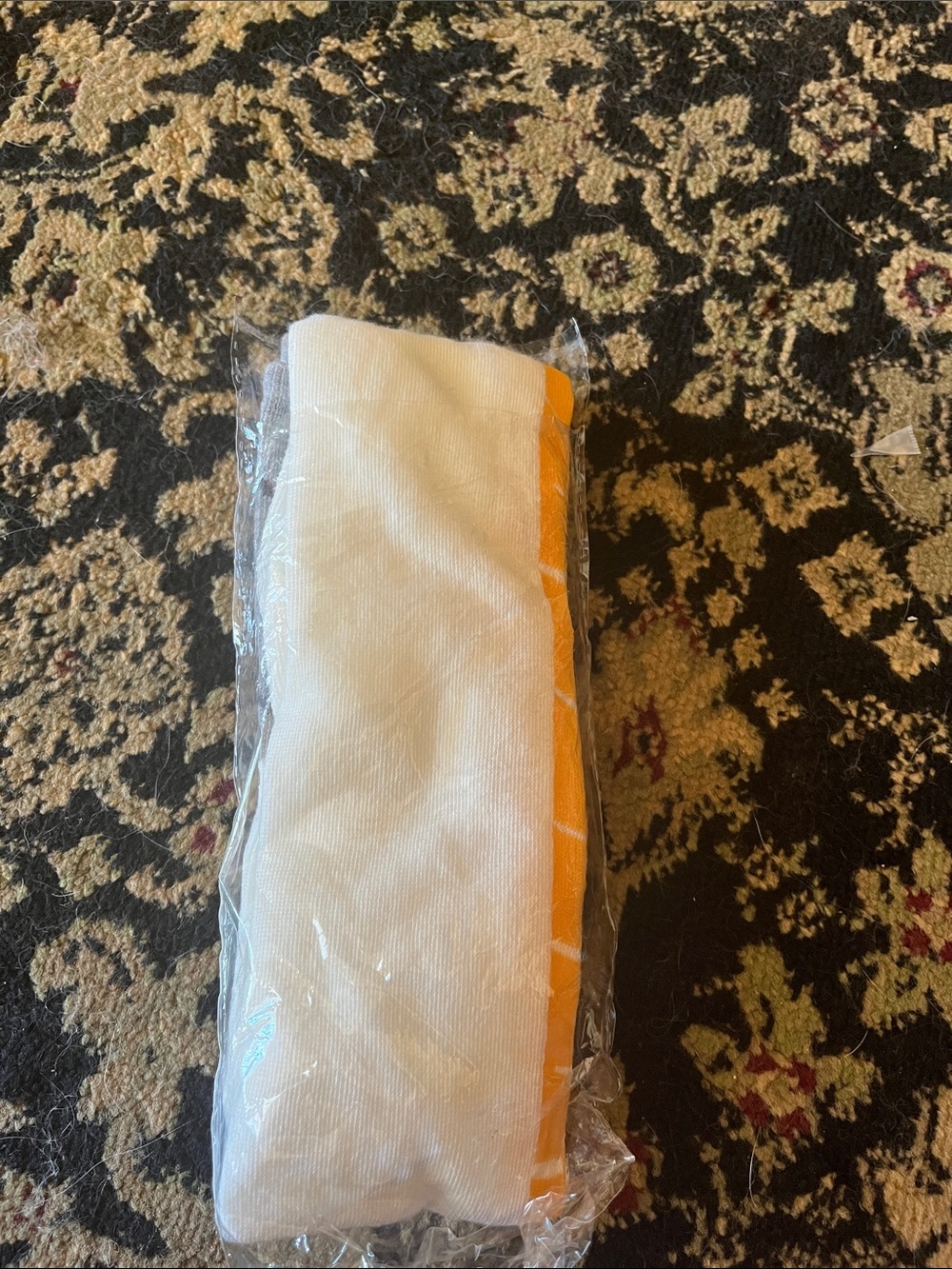 Grey White Orange Novelty Socks - Chicken leg Pattern - Picture 2 of 3
